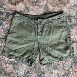 Michael Stars Olive Green Women’s Linen Shorts